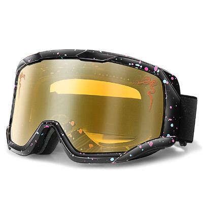 Slēpošanas riteņbraukšanas brilles zīmola divslāņu mīksts materiāls pret miglas vēju necaurlaidīga sniega motocikla maska vīriešiem sievietēm UV400 aizsargbrilles