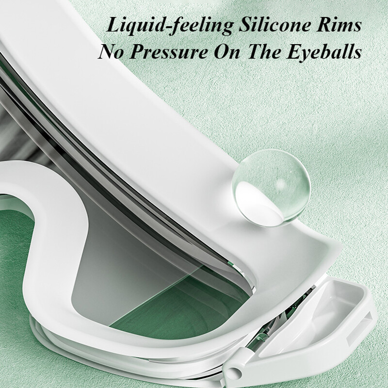 Nauji madingi plaukimo akiniai didelio rėmo gradiento lęšiai nuo rasojimo HD atsparūs vandeniui profesionalūs silikoniniai plaukimo akiniai suaugusiems