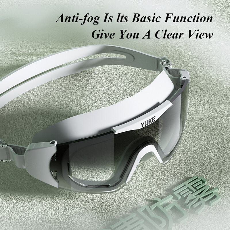 Nauji madingi plaukimo akiniai didelio rėmo gradiento lęšiai nuo rasojimo HD atsparūs vandeniui profesionalūs silikoniniai plaukimo akiniai suaugusiems