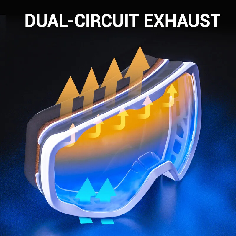 „Kapvoe Kids“ slidinėjimo akiniai 4–15 metų Profesionalūs nuo rasojimo vaikų snieglenčių akiniai Dvigubi UV400 Vaikų slidinėjimo kaukė akiniai 2024 m.