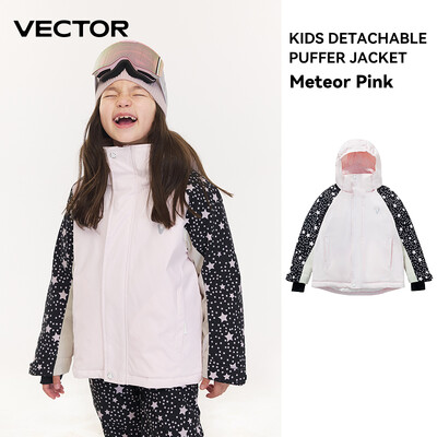 VECTOR Ski Profesionali Vaikiška Slidinėjimo Striukė Šilta Neperšlampama Berniukams Mergaitėms Lauko Slidinėjimas Slidinėjimas Snieglente Žiemos Slidinėjimas Vaikams