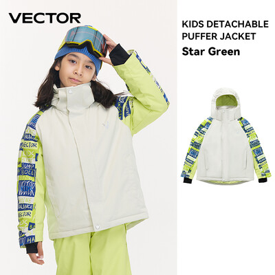 VECTOR Ski Profesionali Vaikiška Slidinėjimo Striukė Šilta Neperšlampama Berniukams Mergaitėms Lauko Slidinėjimas Slidinėjimas Snieglente Žiemos Slidinėjimas Vaikams