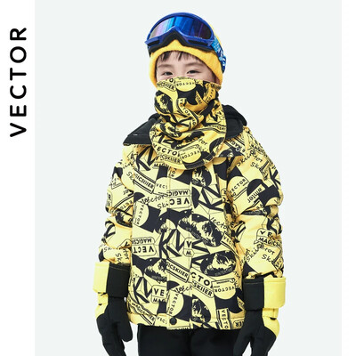 VECTOR Ski Profesionali Vaikiška Slidinėjimo Striukė Šilta Neperšlampama Berniukams Mergaitėms Lauko Slidinėjimas Slidinėjimas Snieglente Žiemos Slidinėjimas Vaikams