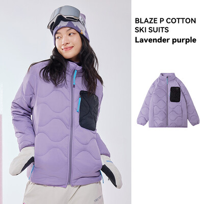 VECTOR Blaze P medvilninė slidinėjimo vidutinio sluoksnio medvilninė striukė išlaiko šilumą, užrakina šilumą, izoliuoja prakaitą Slidinėjimas viduje ir lauke