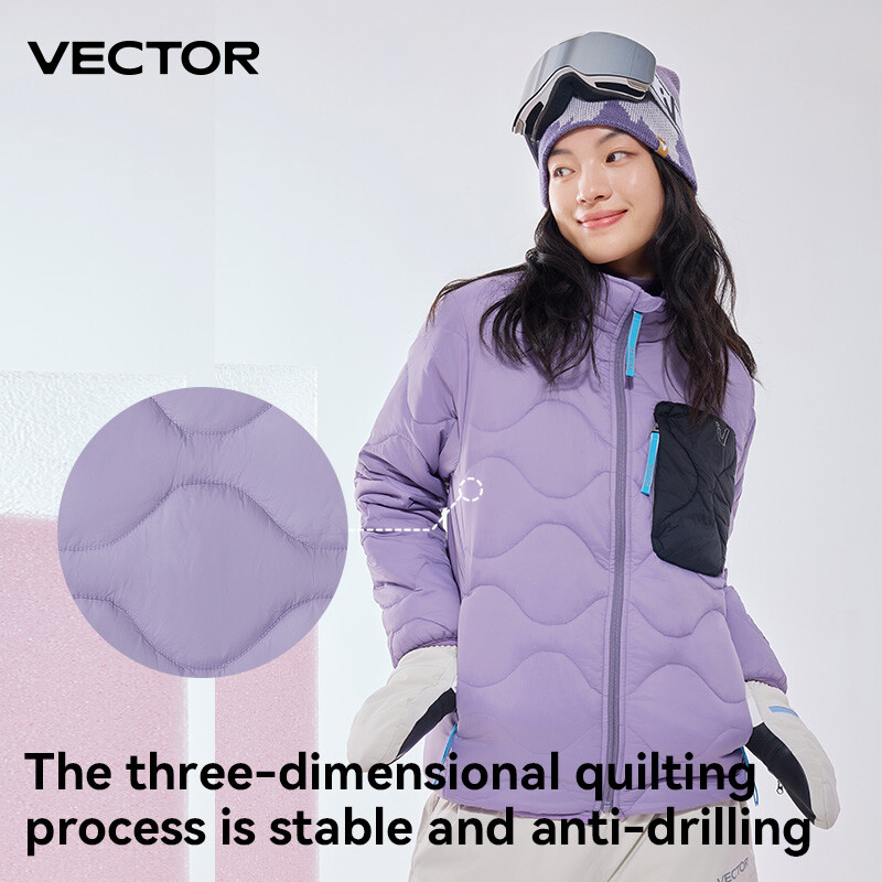 VECTOR Blaze P medvilninė slidinėjimo vidutinio sluoksnio medvilninė striukė išlaiko šilumą, užrakina šilumą, izoliuoja prakaitą Slidinėjimas viduje ir lauke