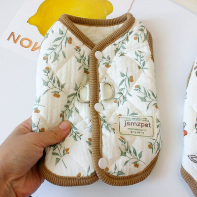 Mieli žieminiai šilti triušio naminio šuns drabužiai Liemenė Mieli triušiuko drabužiai su margintais paltais Meškiuko drabužiai Šunų drabužiai su aksomine striuke