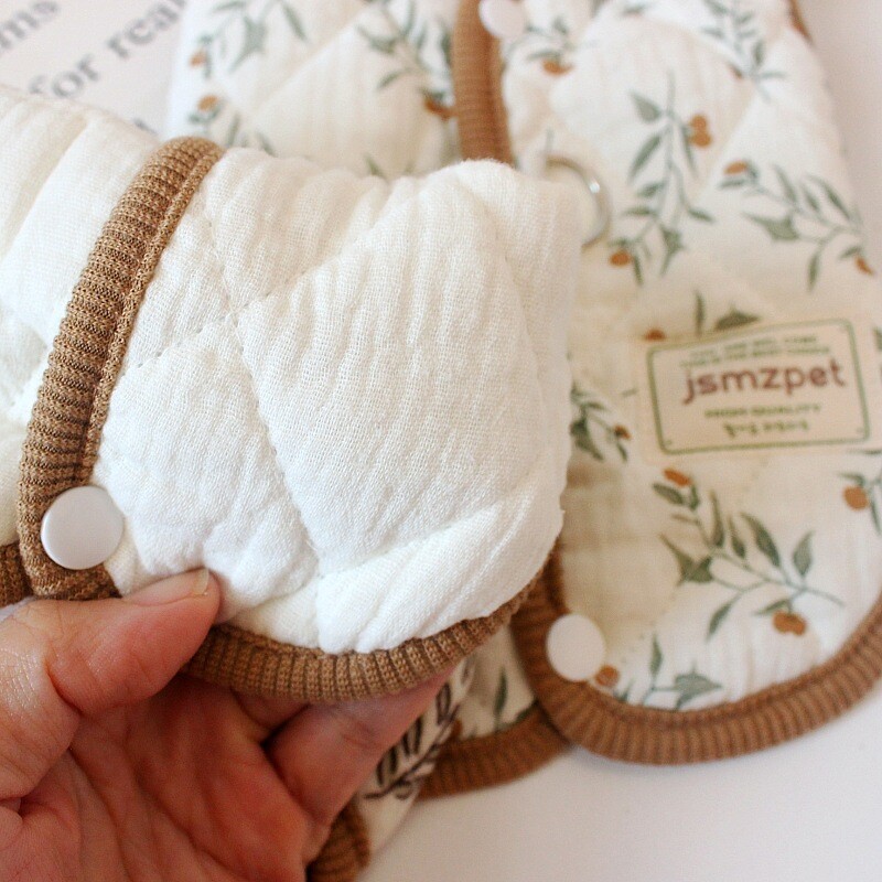 Mieli žieminiai šilti triušio naminio šuns drabužiai Liemenė Mieli triušiuko drabužiai su margintais paltais Meškiuko drabužiai Šunų drabužiai su aksomine striuke