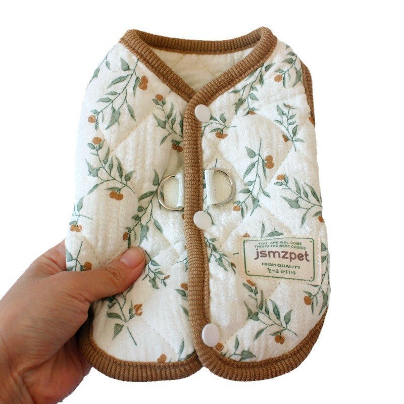 Mieli žieminiai šilti triušio naminio šuns drabužiai Liemenė Mieli triušiuko drabužiai su margintais paltais Meškiuko drabužiai Šunų drabužiai su aksomine striuke