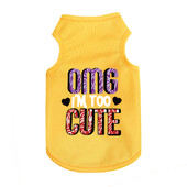 Kutyamellény tavaszi és nyári modellek fényvédő menő kisállatruhák légáteresztő könnyű macskaruhák kis és közepes méretű kutyáknak