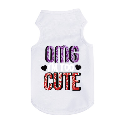 Kutyamellény tavaszi és nyári modellek fényvédő menő kisállatruhák légáteresztő könnyű macskaruhák kis és közepes méretű kutyáknak