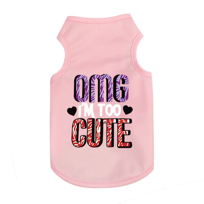 Kutyamellény tavaszi és nyári modellek fényvédő menő kisállatruhák légáteresztő könnyű macskaruhák kis és közepes méretű kutyáknak