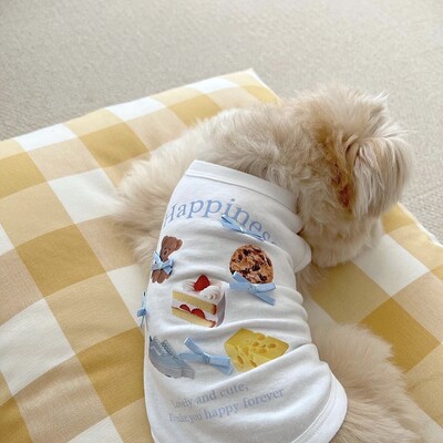 Bowknot Puppy Ρούχα Teddy Gift Bear Γιλέκο Bichon Καλοκαιρινά Ρούχα Pomeranian Soft Pullover Cartoon Ρούχα για σκύλους