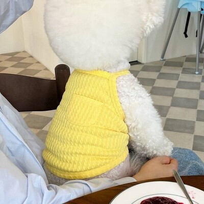 Prsluk na tregere za male pse, ljetna odjeća za štence, rashladni prsluk za pse, čivave, bišone, yorkije, pamuk, jednobojni, djevojčice