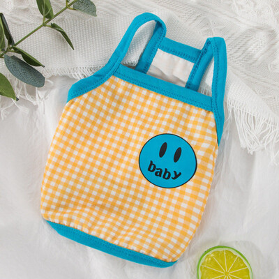 Šuniuko vasariniai drabužiai Čihuahua Jorkšyro šunų drabužiai 2024 m. šunų liemenė naminiams gyvūnėliams mergaičių šunų kostiumas languotas šunų sijonas su petnešomis, nauji drabužiai