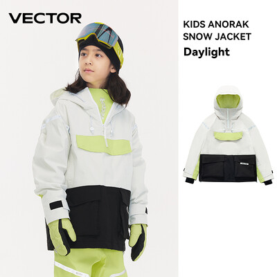 VECTOR Echipament de schi Pulover cu glugă pentru copii Îmbrăcăminte de schi pentru băieți și fete reflectorizant Căldură îngroșată Echipament de schi rezistent la apă Costum de schi
