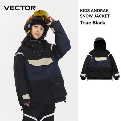 VECTOR Echipament de schi Pulover cu glugă pentru copii Îmbrăcăminte de schi pentru băieți și fete reflectorizant Căldură îngroșată Echipament de schi rezistent la apă Costum de schi