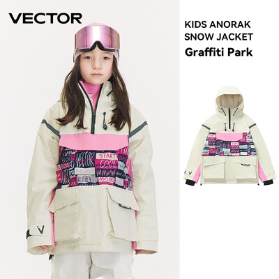 VECTOR Echipament de schi Pulover cu glugă pentru copii Îmbrăcăminte de schi pentru băieți și fete reflectorizant Căldură îngroșată Echipament de schi rezistent la apă Costum de schi