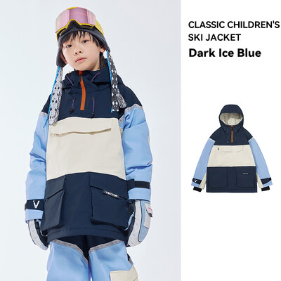 VECTOR Echipament de schi Pulover cu glugă pentru copii Îmbrăcăminte de schi pentru băieți și fete reflectorizant Căldură îngroșată Echipament de schi rezistent la apă Costum de schi