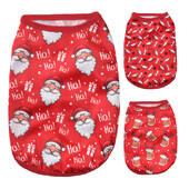 Haine pentru câini Tricou de Crăciun pentru animale de companie pentru câini de talie mică, mijlocie, pisici, vară, respirabil, moale, confortabil, vestă pentru cățeluș, haine pentru chihuahua ținute pentru câini