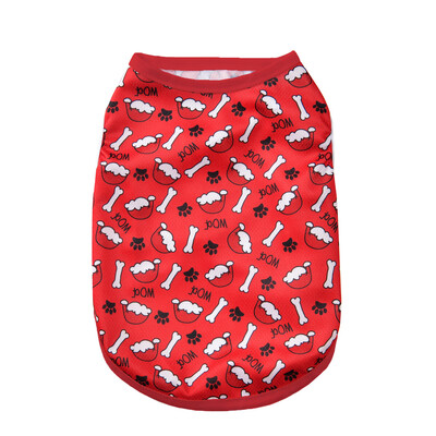 Haine pentru câini Tricou de Crăciun pentru animale de companie pentru câini de talie mică, mijlocie, pisici, vară, respirabil, moale, confortabil, vestă pentru cățeluș, haine pentru chihuahua ținute pentru câini