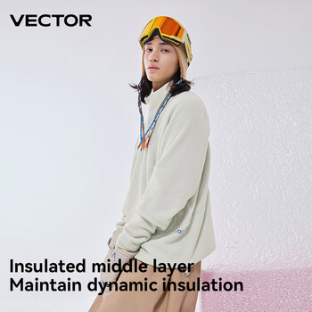 VECTOR Fleece Jacket Γυναικεία Ανδρικά Φθινοπωρινά Χειμωνιάτικα Ζεστά Παλτό Ρούχα Φούτερ με μανίκια αντίθεση Παλτό Έγχρωμο μπουφάν εξωτερικού χώρου