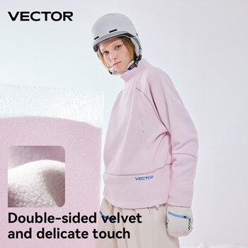 VECTOR Fleece Jacket Γυναικεία Ανδρικά Φθινοπωρινά Χειμωνιάτικα Ζεστά Παλτό Ρούχα Φούτερ με μανίκια αντίθεση Παλτό Έγχρωμο μπουφάν εξωτερικού χώρου