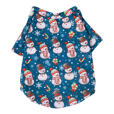 Ziemassvētku kokvilnas mājdzīvnieku apģērbi Suņu apģērbi maziem un vidējiem suņiem Vestes krekls Jaungada kucēna suņa kostīms Čivavas mājdzīvnieku vestes krekls