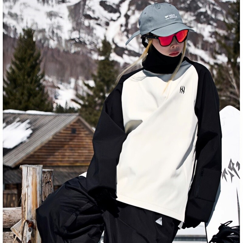 APVCX Hanorac de schi cald pentru bărbat și femeie, iarna 2025, impermeabil, respirabil, haine de zăpadă, jachetă sport pentru schi pentru bărbați și femei