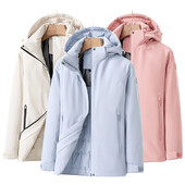 Žieminės vilnos šiltos striukės moterims lauke, neperšlampama nuo vėjo, lietpaltis, žygiai pėsčiomis, slidinėjimas, laipiojimo terminis, moteriškas striukė