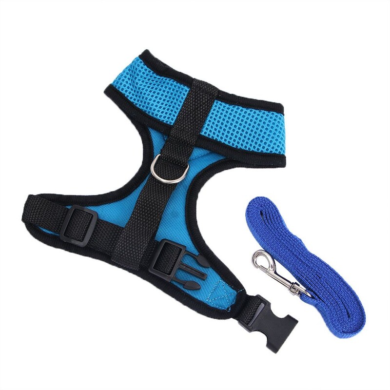 Vestă pentru câini reglabilă de culoare solidă Lesă frânghie reflectorizant pentru animalele de companie pentru plimbare în aer liber, guler de nailon pentru pisici de zi cu zi