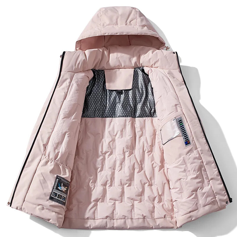 Moteriškos žieminės slidinėjimo striukės, neperšlampamos, atsparios vėjui, vilnos, šiltos lauko lietpaltis, žygiai, stovyklavimas, laipiojimo sniegu, terminė striukė, moteriška