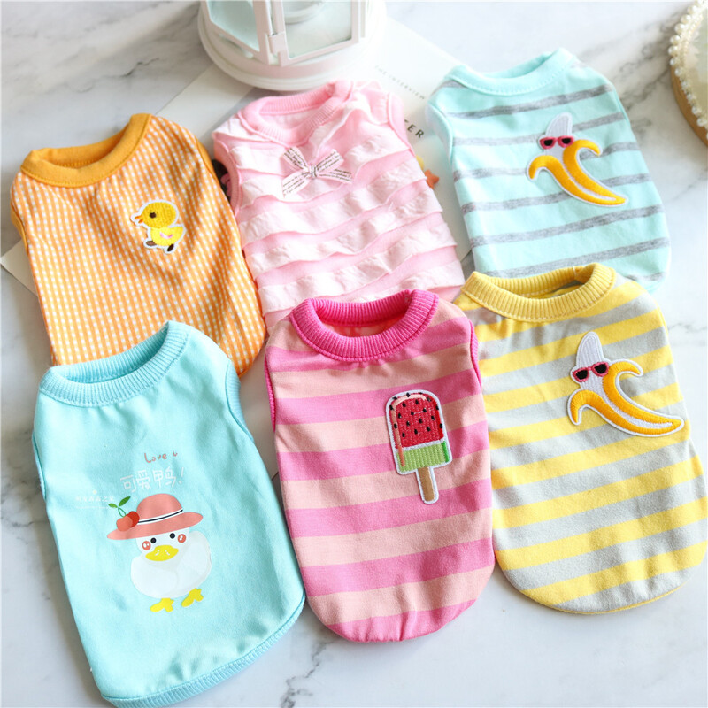 Méret XXS XS Aranyos teáscsésze Kutyaruházat Lány Kiskutya Pizsama Fiú Kisállat Ruházat Őszi Nyári Tavaszi Puha Mellényes Outfit Ing