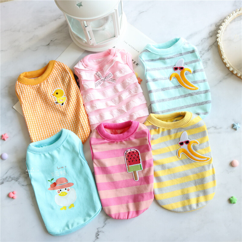 Méret XXS XS Aranyos teáscsésze Kutyaruházat Lány Kiskutya Pizsama Fiú Kisállat Ruházat Őszi Nyári Tavaszi Puha Mellényes Outfit Ing