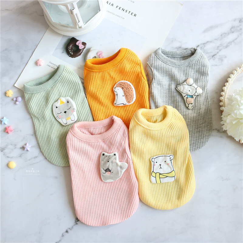 Méret XXS XS Aranyos teáscsésze Kutyaruházat Lány Kiskutya Pizsama Fiú Kisállat Ruházat Őszi Nyári Tavaszi Puha Mellényes Outfit Ing