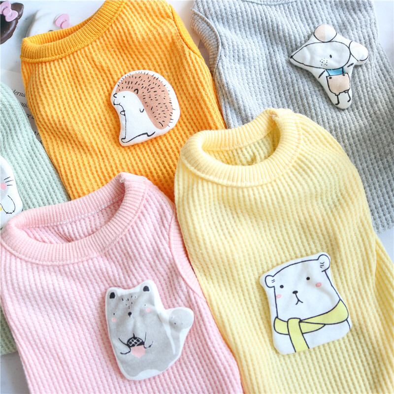 Méret XXS XS Aranyos teáscsésze Kutyaruházat Lány Kiskutya Pizsama Fiú Kisállat Ruházat Őszi Nyári Tavaszi Puha Mellényes Outfit Ing