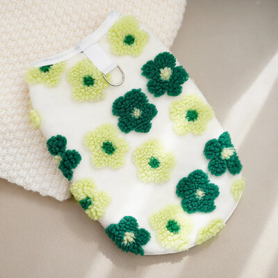 Vestă din fleece pentru câini Hanorac cald pentru cățeluș Pulover haină cu lesă inel D Pulovere teckel Haine Yorkie pentru câini mici și mijlocii