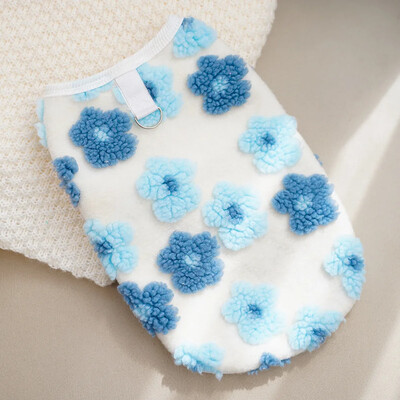 Vestă din fleece pentru câini Hanorac cald pentru cățeluș Pulover haină cu lesă inel D Pulovere teckel Haine Yorkie pentru câini mici și mijlocii