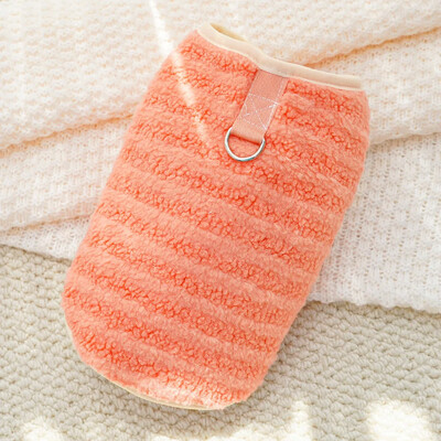 Vestă din fleece pentru câini Hanorac cald pentru cățeluș Pulover haină cu lesă inel D Pulovere teckel Haine Yorkie pentru câini mici și mijlocii