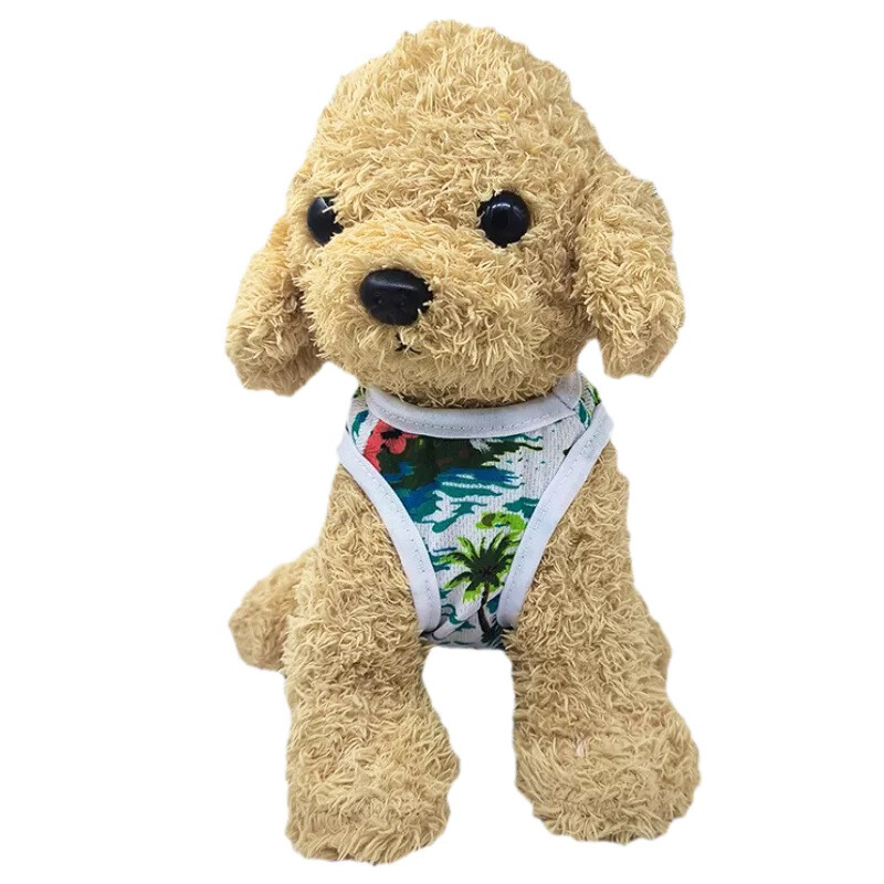 Havajų paplūdimio stiliaus vasariniai naminių gyvūnėlių liemenių drabužiai mažiems šunims, kvėpuojantys šuniuko kačiuko marškinėliai Prancūzų buldogo čihuahua kostiumas