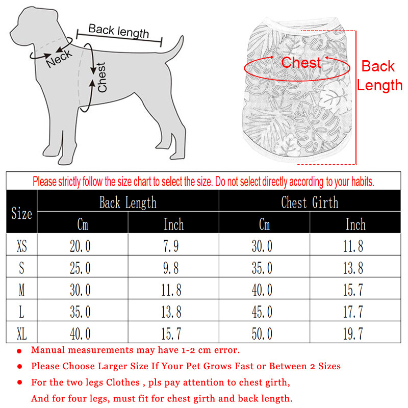 Havajų paplūdimio stiliaus vasariniai naminių gyvūnėlių liemenių drabužiai mažiems šunims, kvėpuojantys šuniuko kačiuko marškinėliai Prancūzų buldogo čihuahua kostiumas