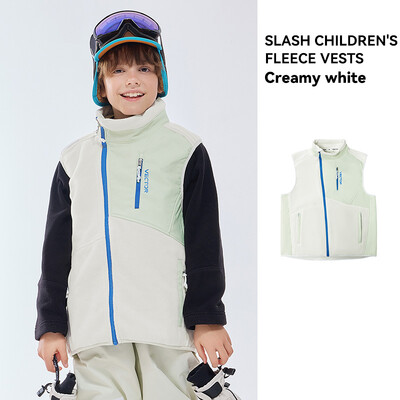 VECTOR Vaikų berniukų ir mergaičių spalvų susidūrimo vilnos liemenė vidutinio sluoksnio šilumos užraktas, šiltas greitai džiūstančios slidės lauke sportas slidinėjimas žygiai