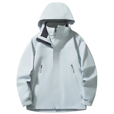 2024 m. rudens žiema, nauja vilna, vandeniui atspari dviejų dalių rinkinys, nuimamas vyriškas švarkas, nuo vėjo paltas alpinizmo slidinėjimo kostiumas kelionėms