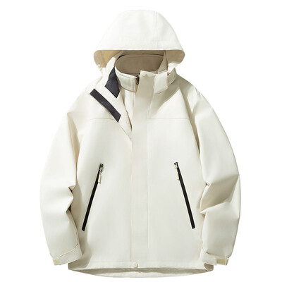 2024 m. rudens žiema, nauja vilna, vandeniui atspari dviejų dalių rinkinys, nuimamas vyriškas švarkas, nuo vėjo paltas alpinizmo slidinėjimo kostiumas kelionėms