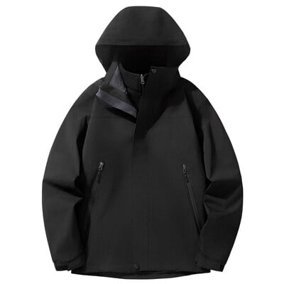 2024 m. rudens žiema, nauja vilna, vandeniui atspari dviejų dalių rinkinys, nuimamas vyriškas švarkas, nuo vėjo paltas alpinizmo slidinėjimo kostiumas kelionėms