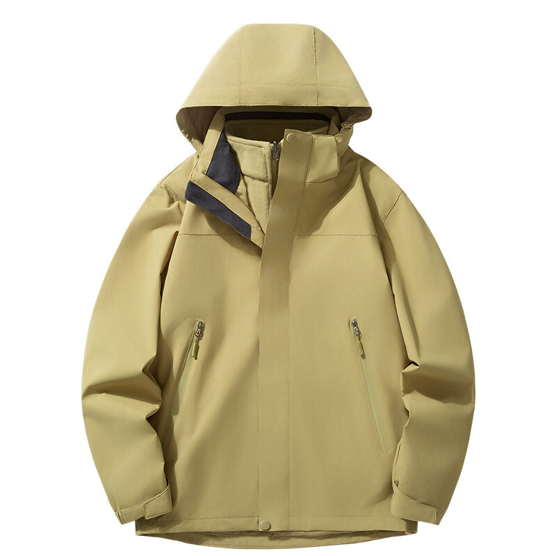 2024 m. rudens žiema, nauja vilna, vandeniui atspari dviejų dalių rinkinys, nuimamas vyriškas švarkas, nuo vėjo paltas alpinizmo slidinėjimo kostiumas kelionėms