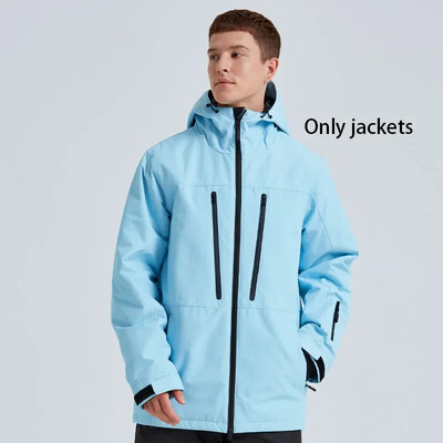 2025 m. žiema Naujos vyriškos moteriškos slidinėjimo striukės Neperšlampamos slidinėjimo paltai Lauko sportui atsparūs vėjui šilti snieglenčių sportiniai striukės su gobtuvu