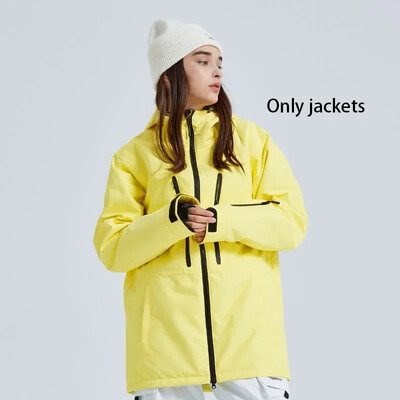 2025 m. žiema Naujos vyriškos moteriškos slidinėjimo striukės Neperšlampamos slidinėjimo paltai Lauko sportui atsparūs vėjui šilti snieglenčių sportiniai striukės su gobtuvu