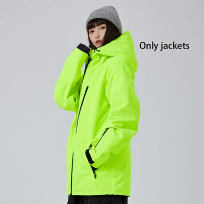 2025 m. žiema Naujos vyriškos moteriškos slidinėjimo striukės Neperšlampamos slidinėjimo paltai Lauko sportui atsparūs vėjui šilti snieglenčių sportiniai striukės su gobtuvu