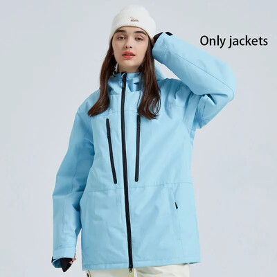 2025 m. žiema Naujos vyriškos moteriškos slidinėjimo striukės Neperšlampamos slidinėjimo paltai Lauko sportui atsparūs vėjui šilti snieglenčių sportiniai striukės su gobtuvu