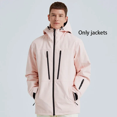 2025 m. žiema Naujos vyriškos moteriškos slidinėjimo striukės Neperšlampamos slidinėjimo paltai Lauko sportui atsparūs vėjui šilti snieglenčių sportiniai striukės su gobtuvu